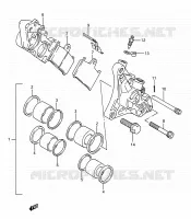 ETRIER DE FREIN AVANT pour Suzuki GSX-R 1100 1992