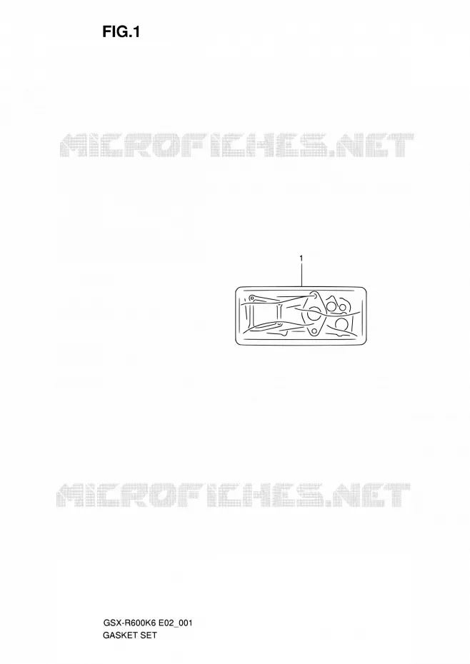 KIT JOINTS Suzuki MOTO 600 GSX-R 2007  GSX-R600K7(E19)