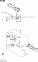 ENSEMBLE LEVIERS   POIGNEES pour Suzuki GSX-R 600 2008