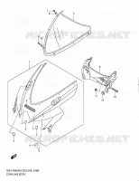 CARENAGES   ETIQUETTES (MODEL L0) pour Suzuki GSX-R 600 2008