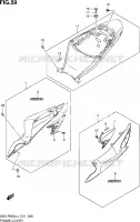 CARENAGES ARRIERE (AR5) pour Suzuki GSX-R 600 2014