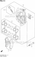 ETRIER DE FREIN AVANT pour Suzuki GSX-R 600 2012