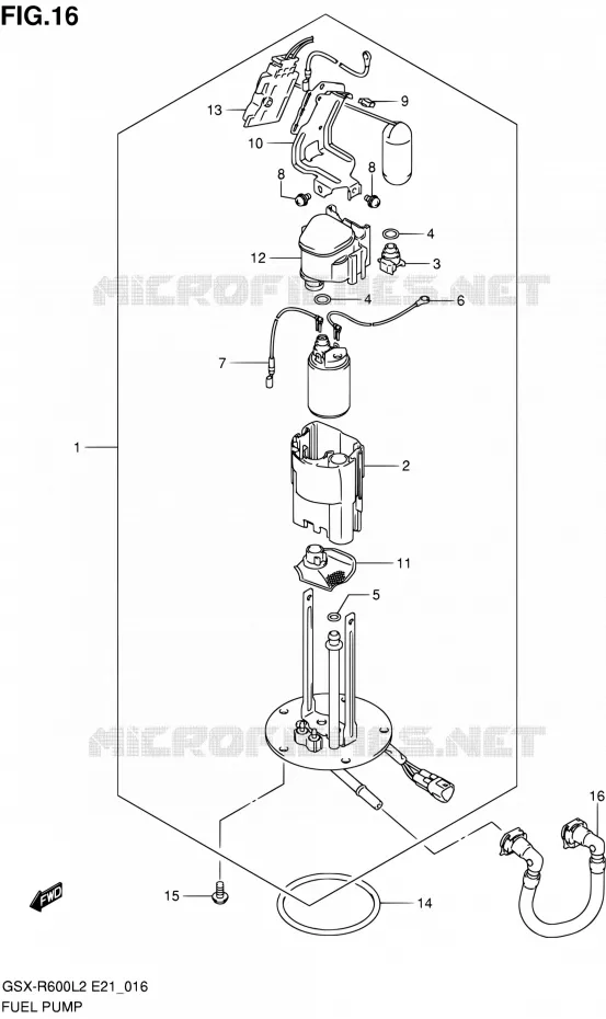 POMPE A ESSENCE Suzuki MOTO 600 GSX-R 2012  GSX-R600UEL2(E21)