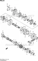 TRANSMISSION pour Suzuki GSX-R 600 2013