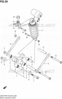 BIELLETTE D'AMORTISSEUR pour Suzuki GSX-R 750 2002