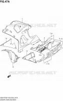 CARENAGES INFERIEUR (FLANCS) (MODELE K1) pour Suzuki GSX-R 750 2002