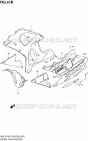CARENAGES INFERIEUR (FLANCS) (MODELE K2) pour Suzuki GSX-R 750 2003