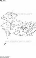 CARENAGES INFERIEUR (FLANCS) (MODELE K3) pour Suzuki GSX-R 750 2003