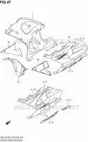 CARENAGES INFERIEUR (FLANCS) (MODELE Y) pour Suzuki GSX-R 750 2003