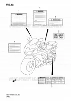 ETIQUETTE pour Suzuki GSX-R 750 2008