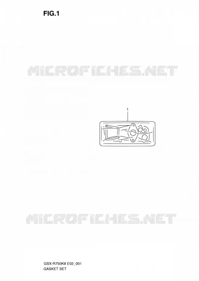 KIT JOINTS Suzuki MOTO 750 GSX-R 2008  GSX-R750 K8 (E02,E19)