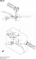 ENSEMBLE LEVIERS   POIGNEES pour Suzuki GSX-R 750 2011