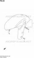 GARDE BOUE AVANT pour Suzuki GSX-R 750 2012