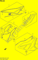 RESERVOIR D'ESSENCE   COUVERCLES (GSX R750UFL2 E21) pour Suzuki GSX-R 750 2012
