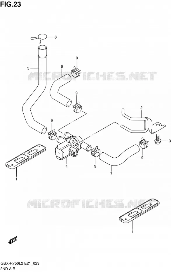 SYSTEME RECYCLAGE GAZ ECHAPPEMENT Suzuki MOTO 750 GSX-R 2012  GSX-R750L2(E21)