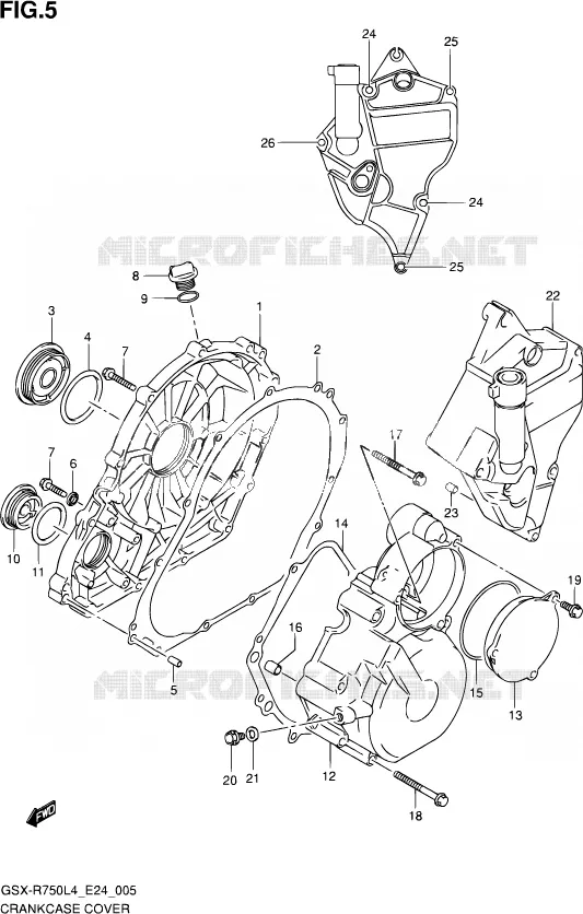 CARTER Suzuki MOTO 750 GSX-R 2014  GSX-R750 L4 (E24)