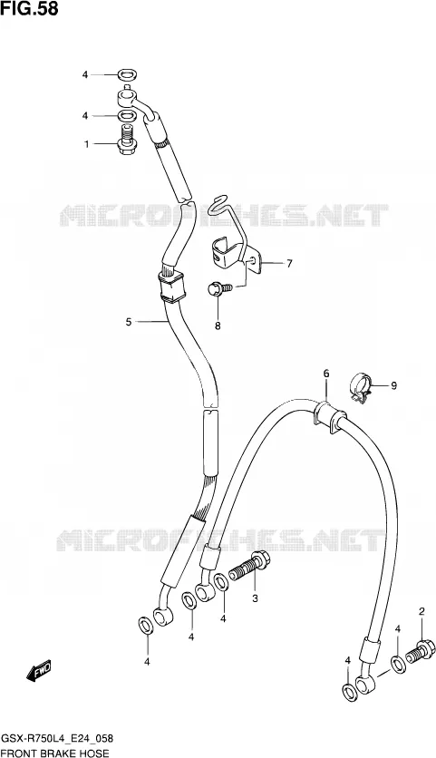DURITE DE FREIN AVANT Suzuki MOTO 750 GSX-R 2014  GSX-R750 L4 (E24)