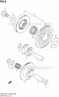 ROUE LIBRE DE DEMARREUR pour Suzuki GSX-R 750 2000