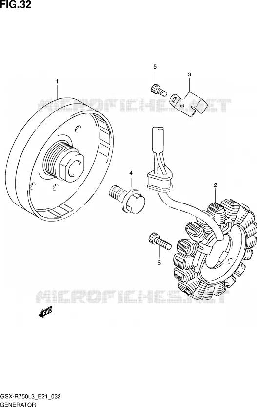 ALTERNATEUR Suzuki MOTO 750 GSX-R 2013  GSX-R750UF L3 (E21)