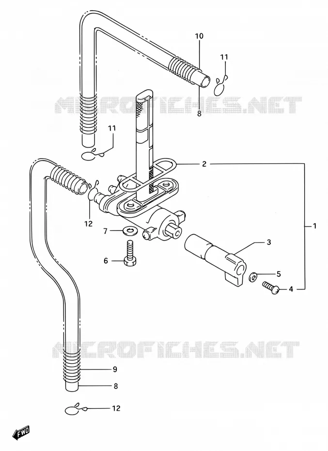 ROBINET D'ESSENCE Suzuki MOTO 750 GSX-R 1993  GSX-R750W P (E03,E28,E33)
