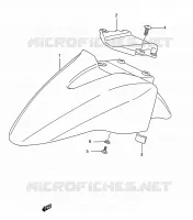 GARDE BOUE AVANT pour Suzuki GSX-F 1100 1990
