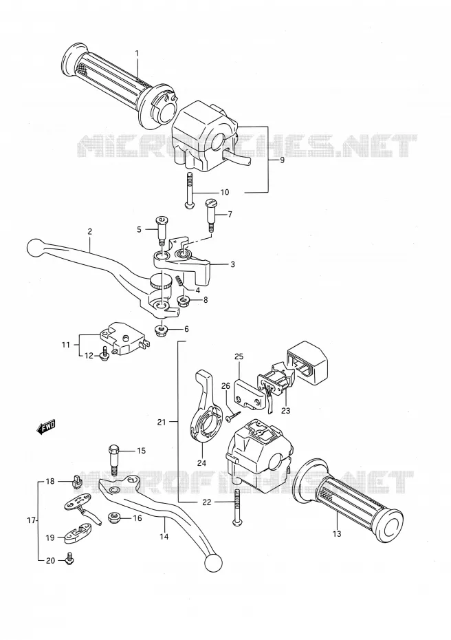 COMMODOS (MODELE K/L/M/N/P) Suzuki MOTO 1100 GSX-F 1991  GSX1100F M (E03,E28,E33)