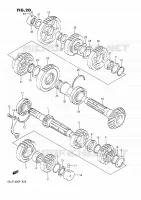 TRANSMISSION pour Suzuki GSX-G 1100 1991