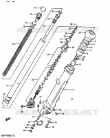 AMORTISSEUR AVANT (GSX1100EZ) pour Suzuki GSX 1100 1983
