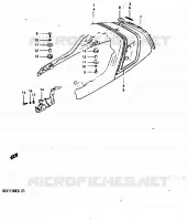 CARENAGES ARRIERE (GSX1100ESD) pour Suzuki GSX 1100 1983