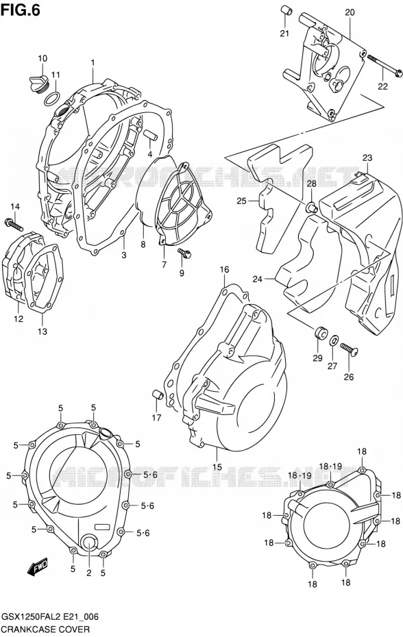 CARTER Suzuki MOTO 1250 GSX-F 2013  GSX1250FAL2(E21)
