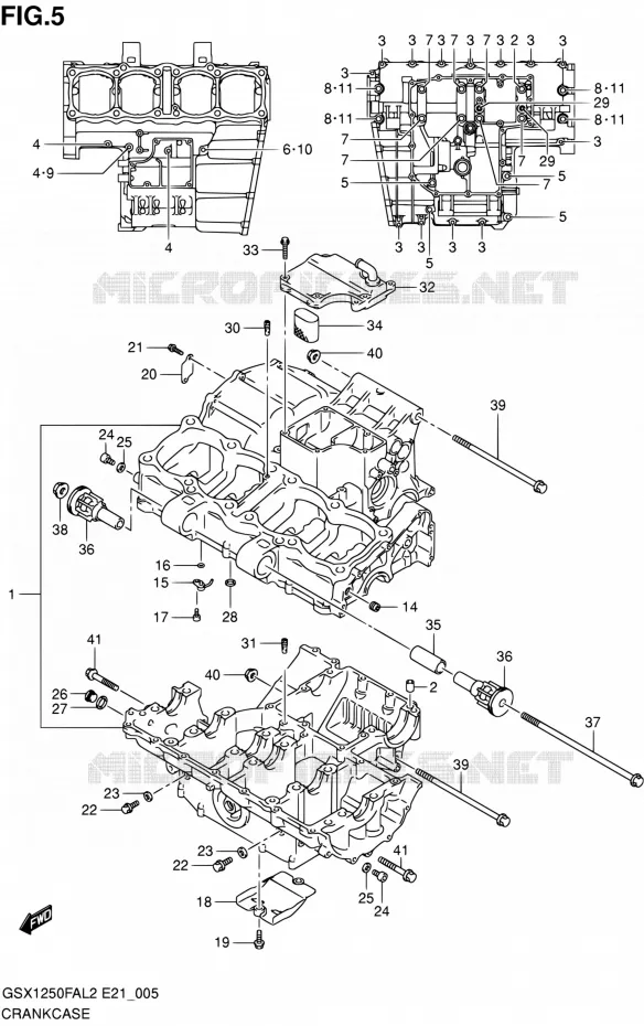 CARTER Suzuki MOTO 1250 GSX-F 2014  GSX1250FAL2(E21)