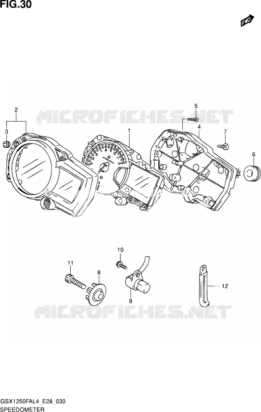COMPTEUR Suzuki MOTO 1250 GSX-F 2014  GSX1250FA L4 (E03,E28,E33)