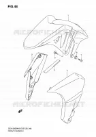 GARDE BOUE AVANT (WITHOUT ABS) pour Suzuki B-KING 1300 2009
