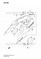 CARENAGES ARRIERE (GSX1300RZK7) pour Suzuki HAYABUSA 1300 2006