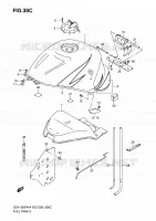RESERVOIR D'ESSENCE (GSX1300RZK6) pour Suzuki HAYABUSA 1300 2006