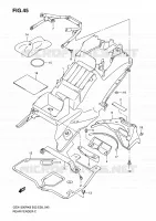 GARDE BOUE ARRIERE pour Suzuki HAYABUSA 1300 2008