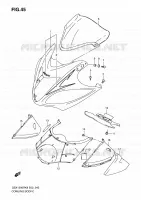 CARENAGES   ETIQUETTES (MODEL K8) pour Suzuki HAYABUSA 1300 2008