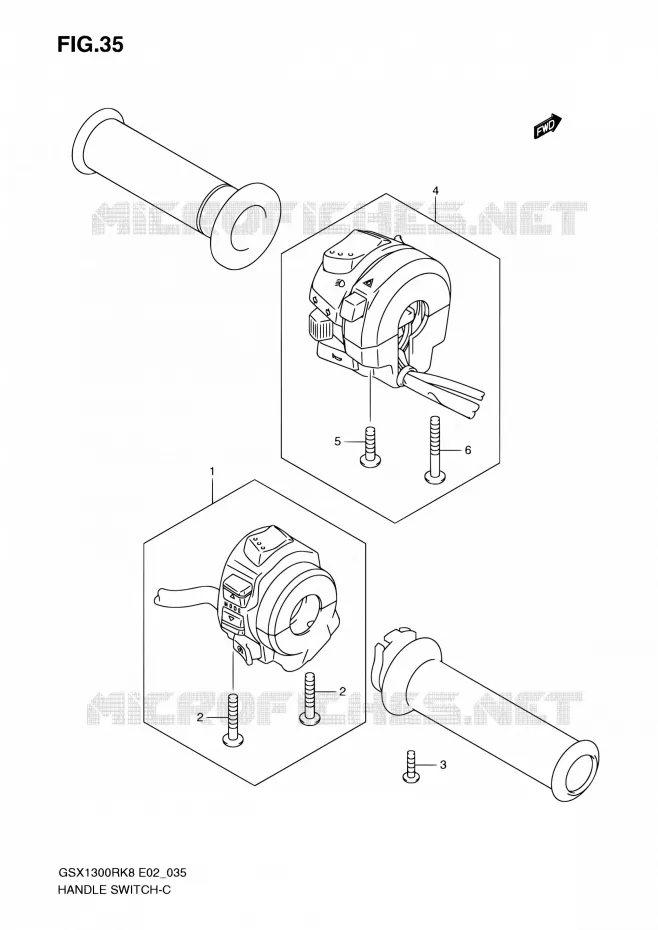 COMMODOS Suzuki MOTO 1300 HAYABUSA 2010  GSX1300RL0(E14)