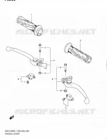 ENSEMBLE LEVIERS   POIGNEES pour Suzuki HAYABUSA 1300 2011