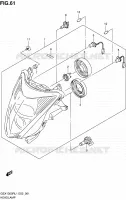 PHARE (GSX1300RUFL1 E19) pour Suzuki HAYABUSA 1300 2011