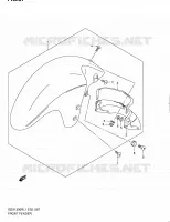 GARDE BOUE AVANT pour Suzuki HAYABUSA 1300 2011