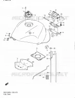 RESERVOIR D'ESSENCE (GSX1300RL1 E19) pour Suzuki HAYABUSA 1300 2011