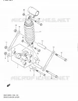 BIELLETTE D'AMORTISSEUR (GSX1300RL1 E51) pour Suzuki HAYABUSA 1300 2011