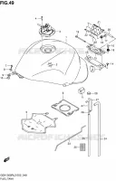 RESERVOIR D'ESSENCE (GSX1300RL2 E19) pour Suzuki HAYABUSA 1300 2012