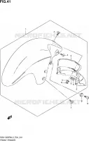GARDE BOUE AVANT pour Suzuki HAYABUSA 1300 2013