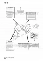 ETIQUETTE pour Suzuki HAYABUSA 1300 2004
