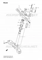 COLONNE DE DIRECTION pour Suzuki GSX-F 650 2010