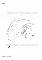 GARDE BOUE AVANT pour Suzuki GSX-F 650 2010