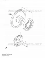 ROUE LIBRE DE DEMARREUR pour Suzuki GSX-F 650 2011