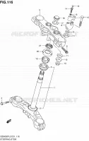 COLONNE DE DIRECTION (GSX650FUAL2 E21) pour Suzuki GSX-F 650 2012